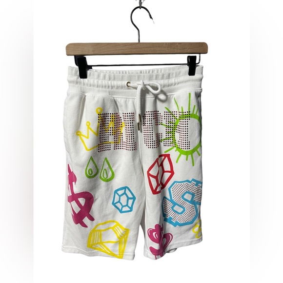 Genuine Streetwear Graffiti Short & Tee Set White and Bright Size Small - Picture 4 of 13